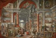 Giovanni Paolo Pannini Picture Gallery with Views of Modern Rome oil painting